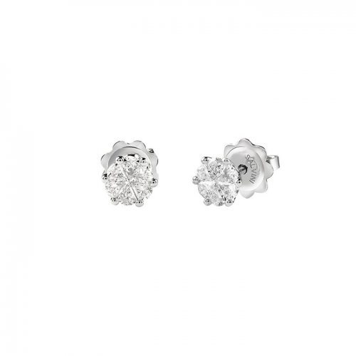 Earrings Salvini Woman Petal Cut in White Gold Diamante 0.55 Ct 20082855 232 - 20082855 232